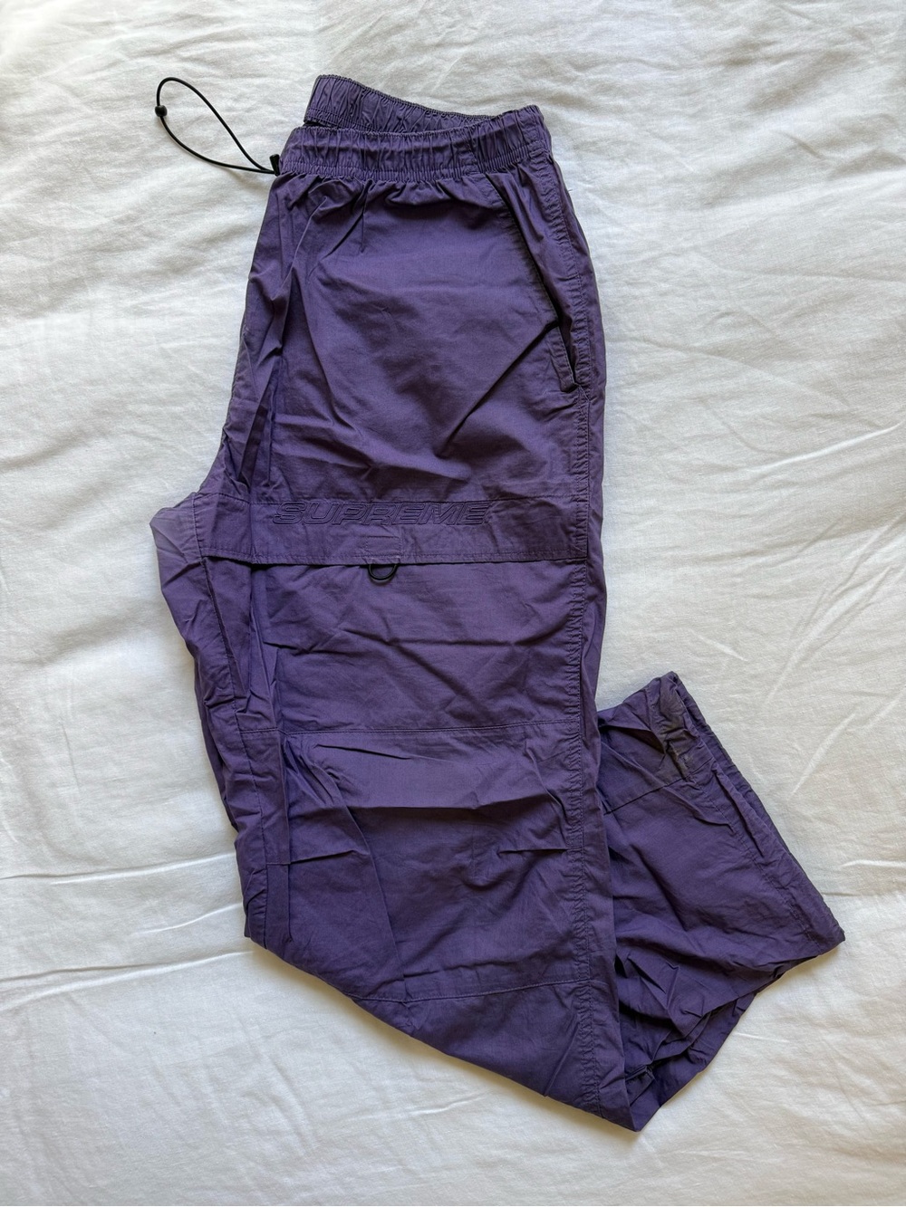 Supreme Purple Cargo Track Pants